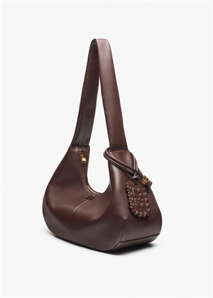 Hobo medium taske Seal Brown A6840 Ganni 